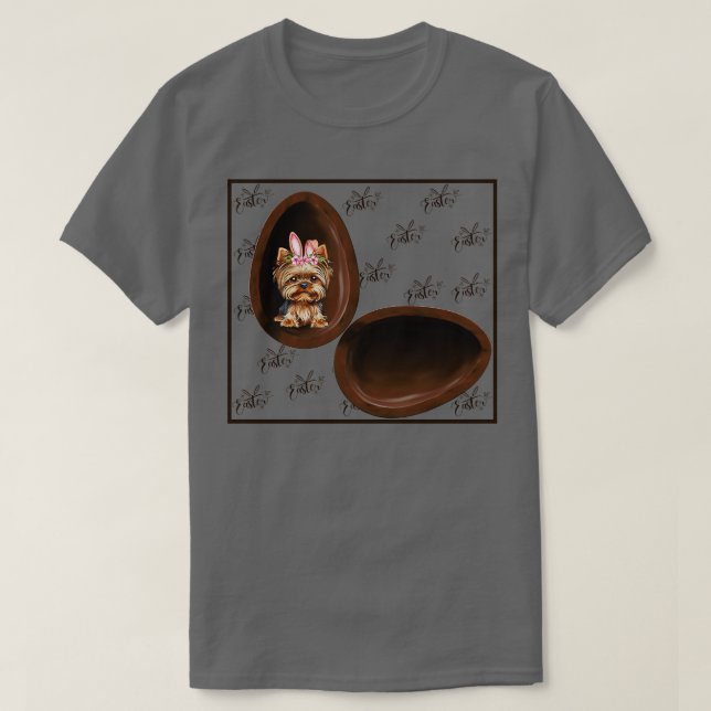 Camiseta Perro En Huevo Bunny Perro Para Pascua (Diseño del anverso)