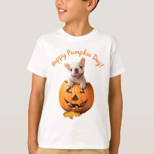 Camiseta Perro en Jack-o-Lantern