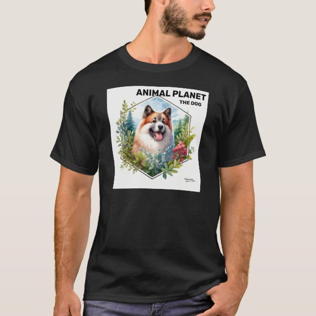 Camiseta Perro en la naturaleza impreso - Arte animal (Anverso)