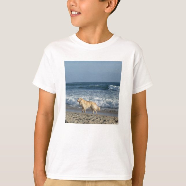Camiseta Perro En La Playa (Anverso)