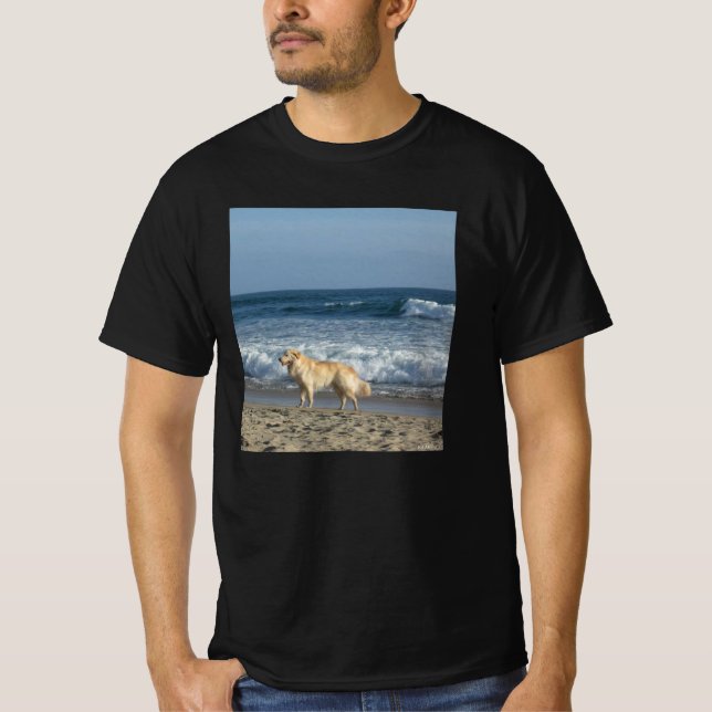 Camiseta Perro En La Playa (Anverso)