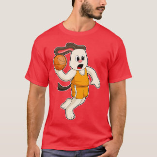 Camiseta Perro en los deportes de baloncesto