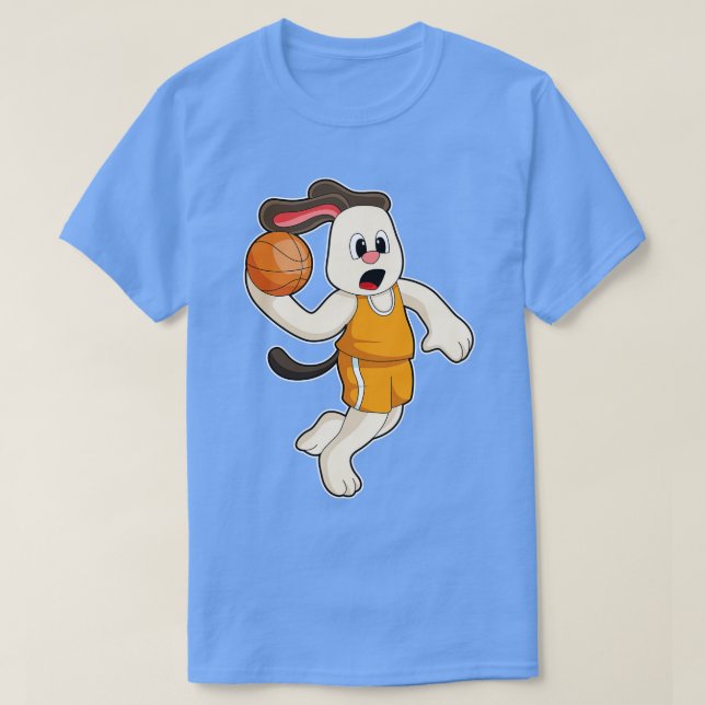 Camiseta Perro en los deportes de baloncesto (Diseño del anverso)
