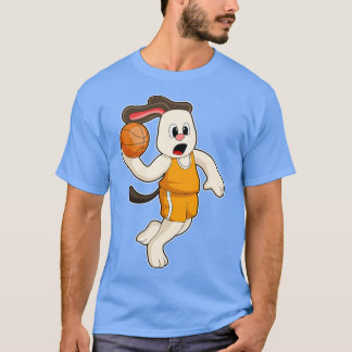 Camiseta Perro en los deportes de baloncesto