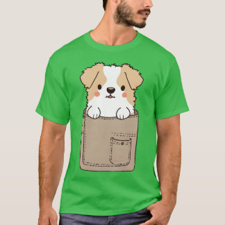 Camiseta Perro en perritos graciosos de bolsillo para los a