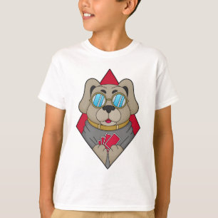 Camiseta Perro en Poker con tarjetas de póker