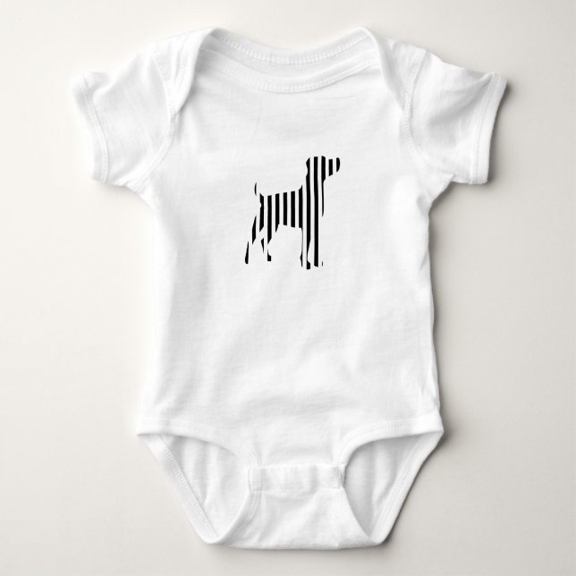 Camiseta Perro en rayas (Anverso)