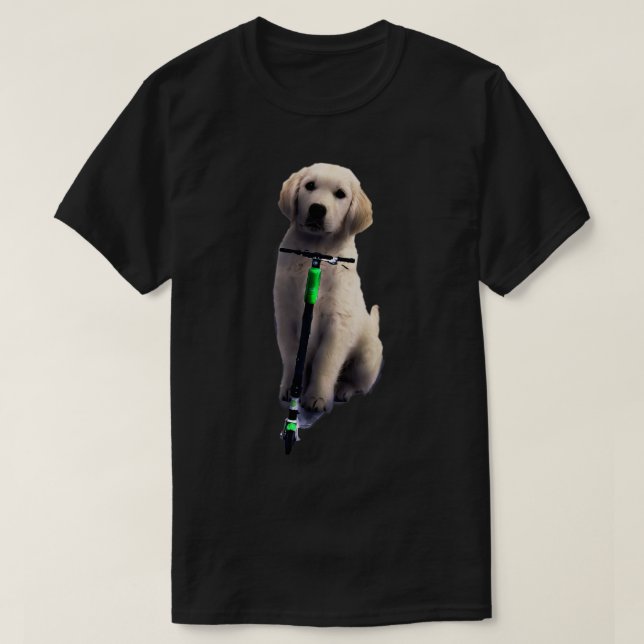 Camiseta Perro en Scooter (Diseño del anverso)