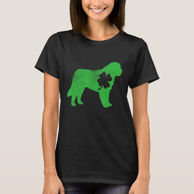 Camiseta Perro en Terranova afligido Shamorck St Patrick (Anverso)