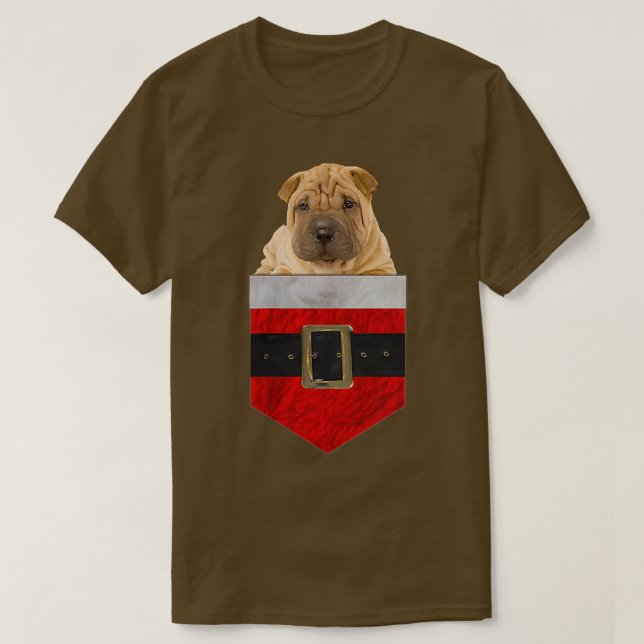 Camiseta Perro en tu bolsillo SharPei chino  (Diseño del anverso)