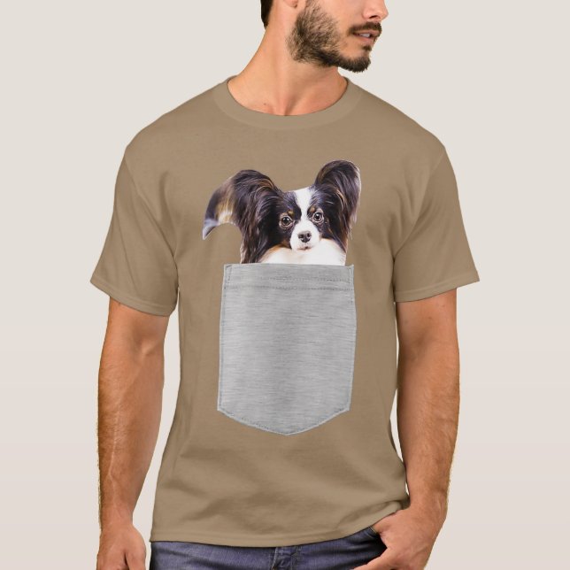 Camiseta Perro en tu papel de bolsillo (Anverso)