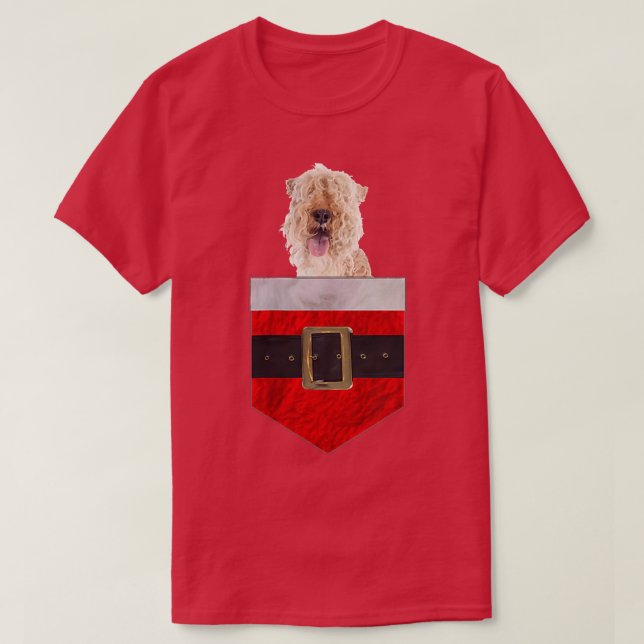 Camiseta Perro en tu Pocket Santa Lakeland Terrier (Diseño del anverso)
