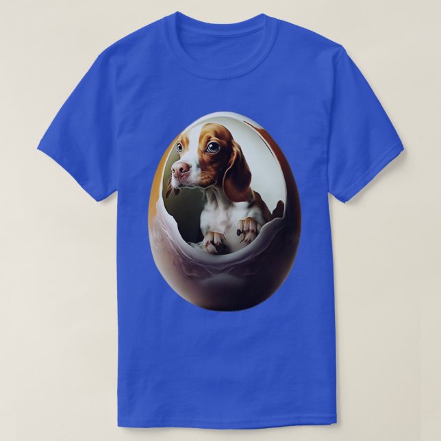 Camiseta Perro en un huevo 3 (Diseño del anverso)
