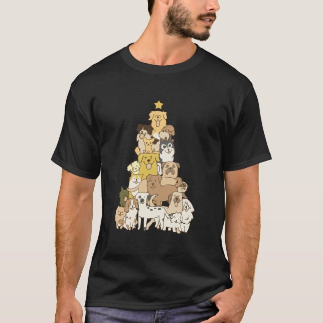 Camiseta Perro Enamorado Árbol de Navidad Merry Dogmas Cupí (Anverso)