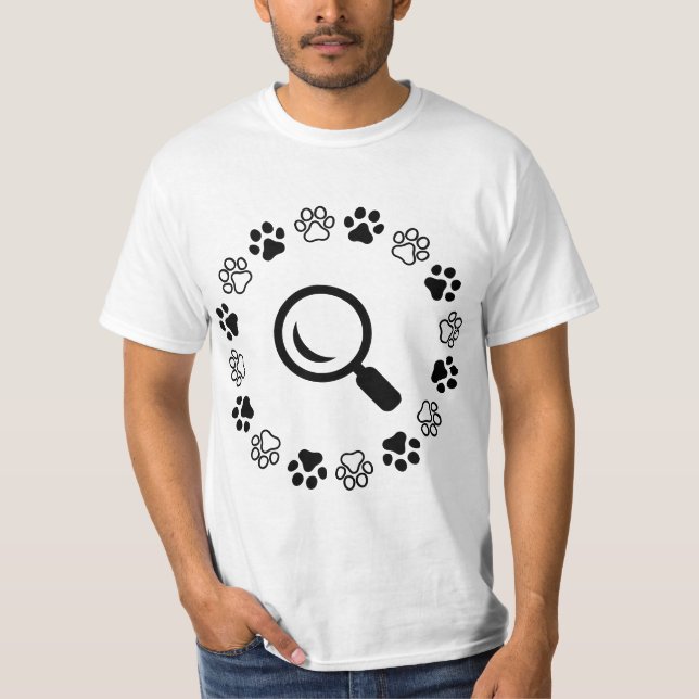 Camiseta Perro, encuentra puffy (Anverso)