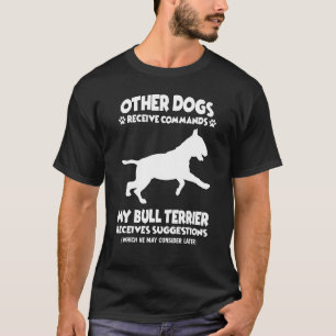 Camiseta Perro Entrenamiento Bull Terrier Dueño de Perro