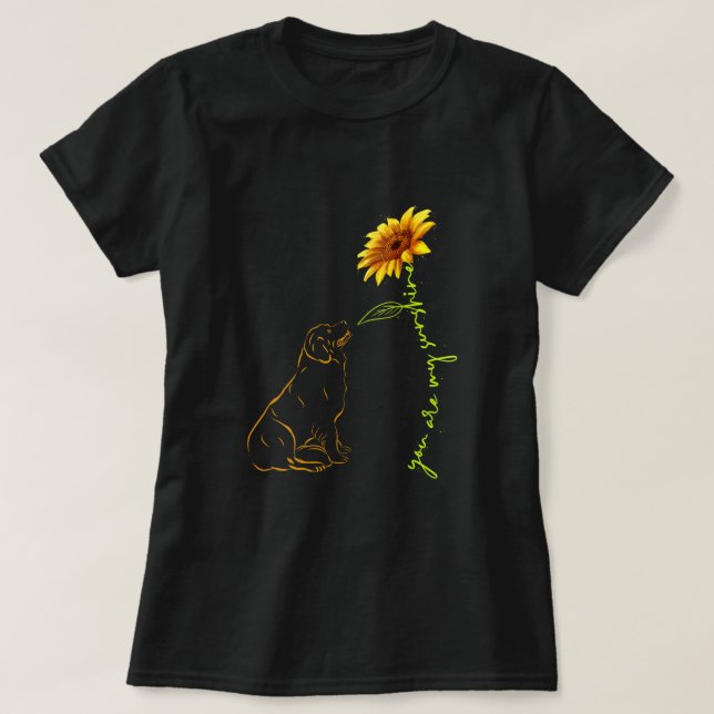 Camiseta Perro Eres Mi Perro Sunshine Mamá Papá Amante (Diseño del anverso)