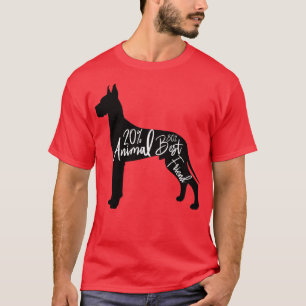 Camiseta perro es 20 animal 80 amigo