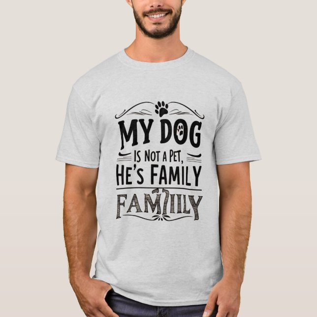 Camiseta Perro es familia (Anverso)