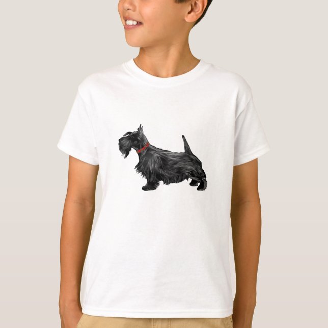 Camiseta Perro escocés aterrador (Anverso)
