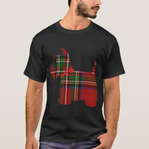 Camiseta Perro escocés Terrier Royal Stewart Tartán