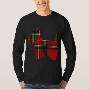 Camiseta Perro escocés Terrier Royal Stewart Tartán
