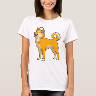 Camiseta Perro escuchando música