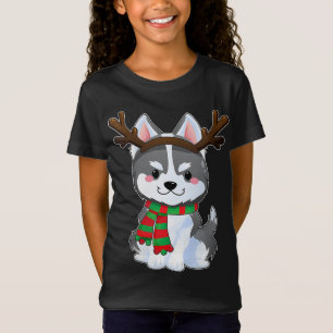 Camiseta Perro escurridizo siberiano regalo de Navidades gr