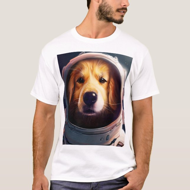 Camiseta Perro espacial (Anverso)