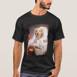 Camiseta Perro espacial astronauta retriever dorado diverti