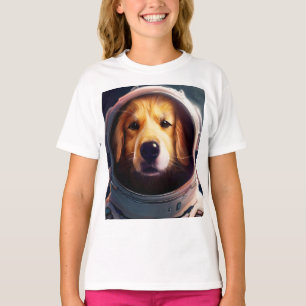 Camiseta Perro espacial infantil
