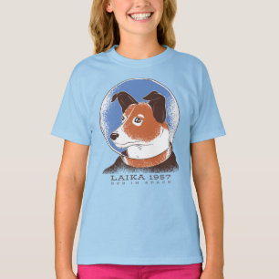 Camiseta Perro espacial soviético Laika 1957