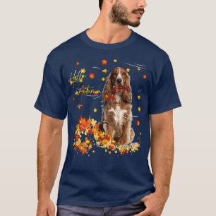 Camiseta Perro Español Hola Otoño Por Perro Lover Thanksgiv