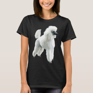 Camiseta Perro espléndido de caniche blanco