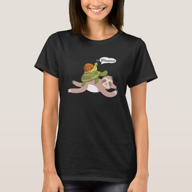 Camiseta Perro espumoso de caracol de tortuga (Anverso)