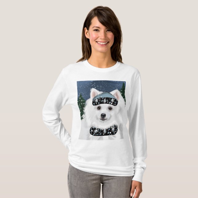 Camiseta Perro Esquimal Americano (Anverso completo)