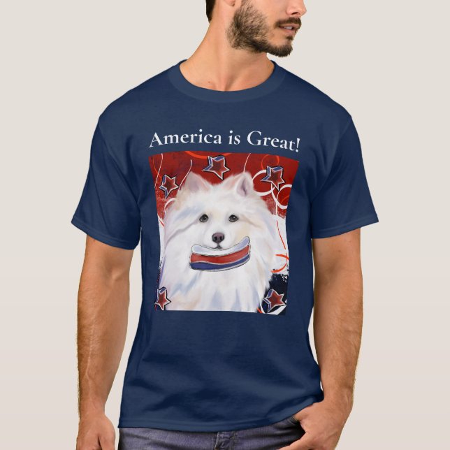Camiseta Perro Esquimal Americano  (Anverso)