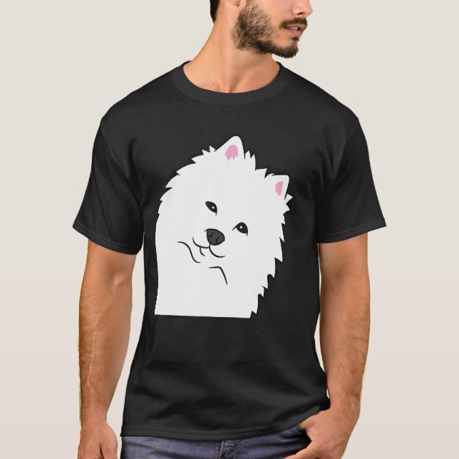 Camiseta Perro esquimal americano buscando desde América La (Anverso)