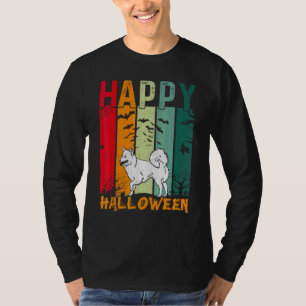 Camiseta Perro Esquimal Americano Cena de Halloween al Esti