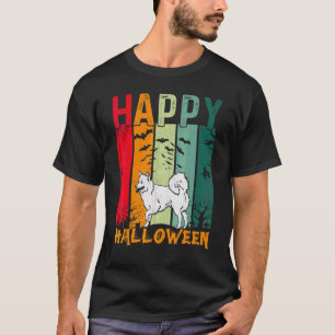 Camiseta Perro Esquimal Americano Cena de Halloween al Esti