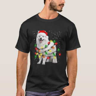Camiseta Perro esquimal americano con luces de cuerda para