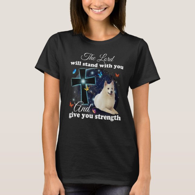 Camiseta Perro esquimal americano: El Señor Se Apoyará Cont (Anverso)