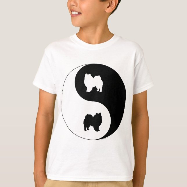 Camiseta Perro esquimal americano Yin Yang (Anverso)