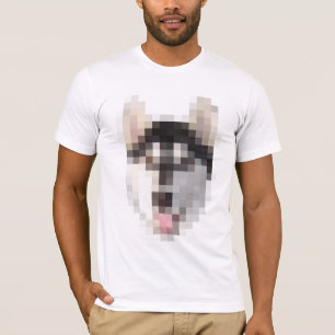 Camiseta Perro esquimal del pixel de FNG