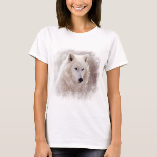 CAMISETA PERRO ESQUIMAL SIBERIANO BLANCO