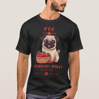 Camiseta Perro Estético Coquette Fresa mercado patas elige