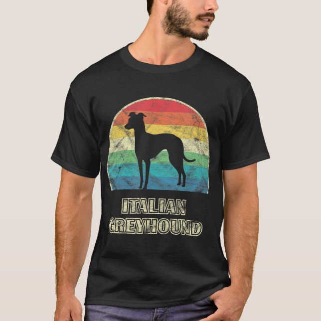 Camiseta perro estilo grisón de italia (Anverso)