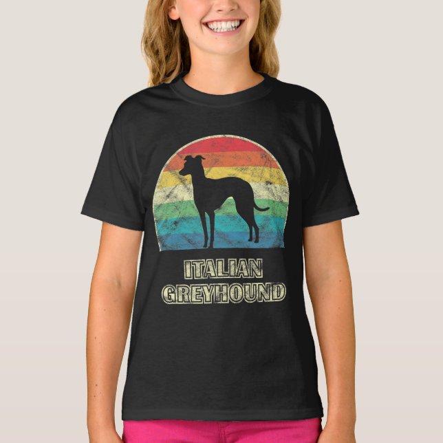Camiseta perro estilo grisón de italia (Anverso)