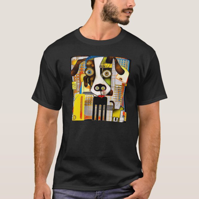 Camiseta Perro extraño en el arte de cachorros (Anverso)