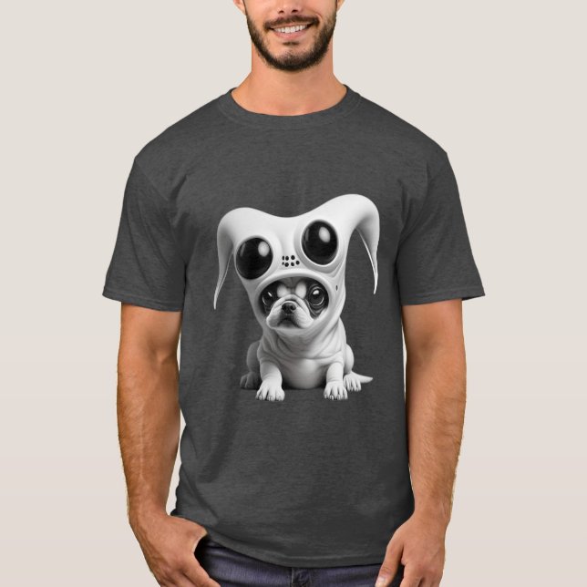 Camiseta Perro extraño gracioso (Anverso)